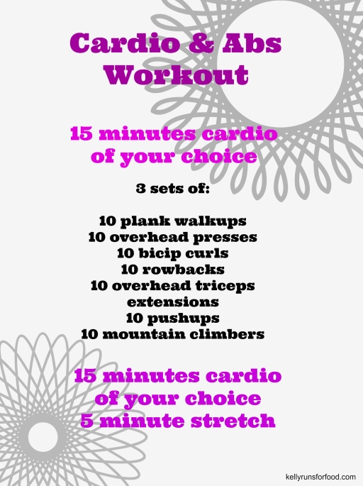 Cardio and Abs Workout
